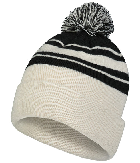 Pacific Headwear Knit Fold Over Pom-Pom Beanie